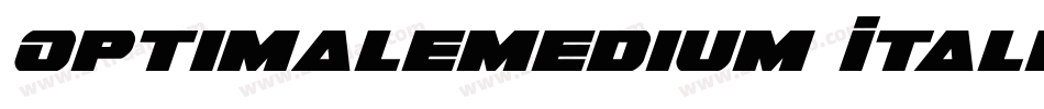OptimaleMedium Itali字体转换